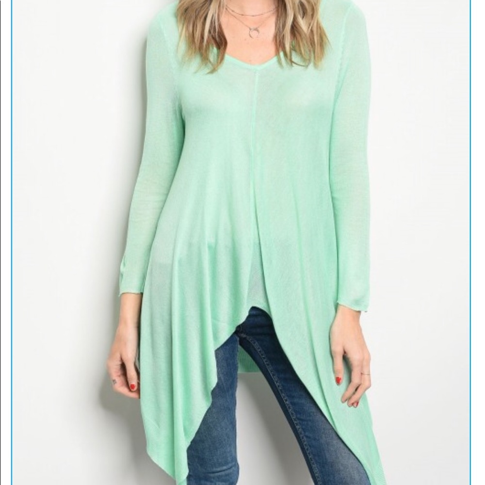 ☕️High -Low Mint Top 🌟